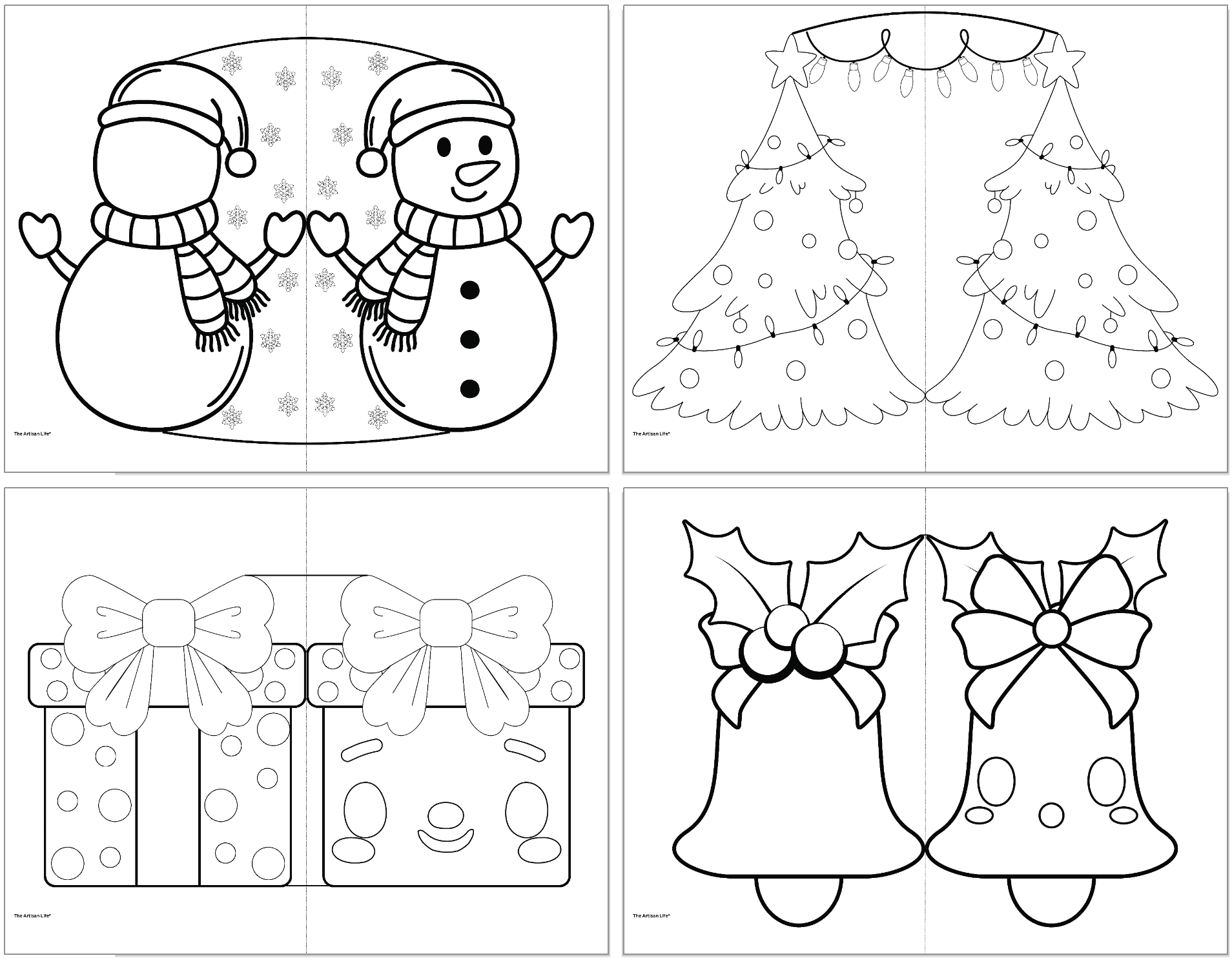 free printable christmas cards for kids - the artisan life